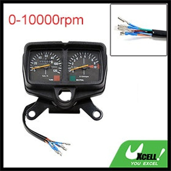 0-10000rpm Dual Digital Odometer Tachometer Speedometer Oil Gauge for Honda CG125