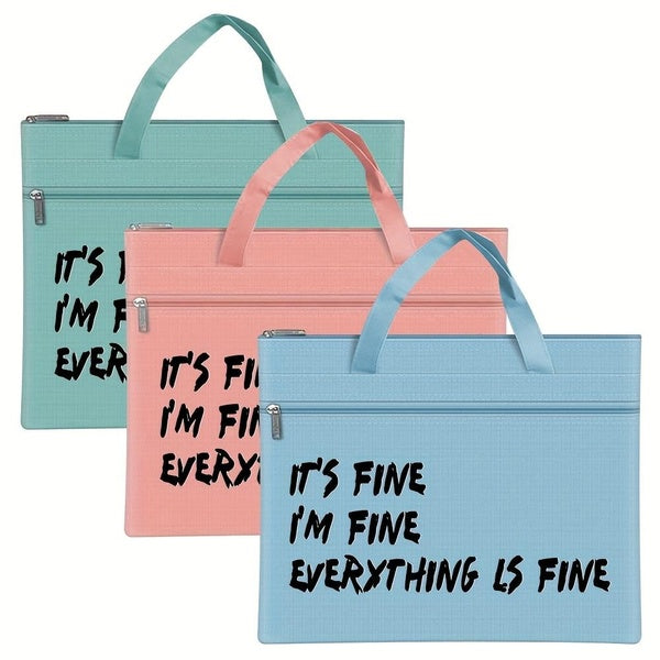 Portable Business Briefcase Bag Envelope Expanding File Folder Organizer Paperwork Bills Notebook Receipts Documents Bag Carrying Handbag