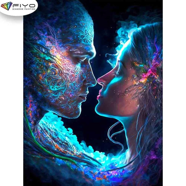 FIYO Lips Diamond Painting Kits For Adults DIY 5D Diamond Mosaic Diamond Painting Home and Kitchen Fashion Canvas Pictures Wall Decoration Gifts Arts
