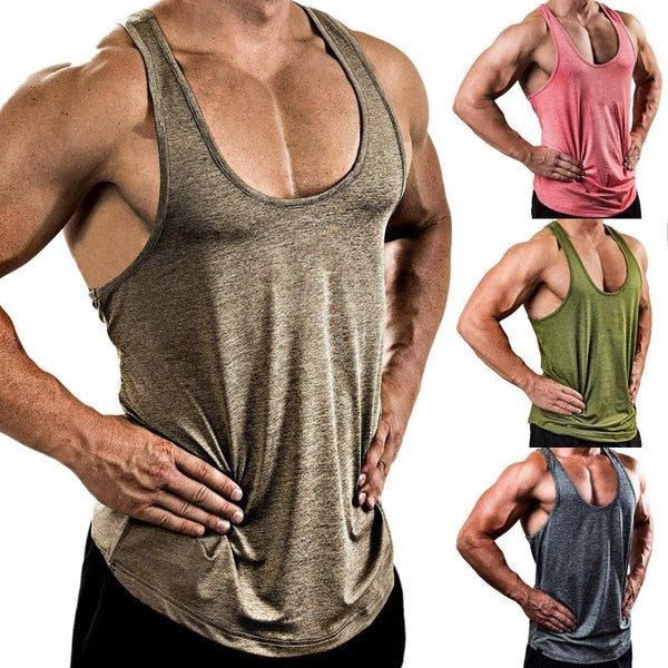 Men's Tank Tops Cotton Performance Sleeveless Casual Classic T Shirts