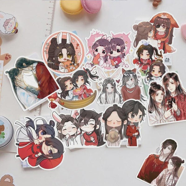 Anime Tian Guan Ci Fu Sticker Student Stationery Heaven Officials Blessing Sticker Xie Lian Hua Cheng Laptop Phone Case Decor