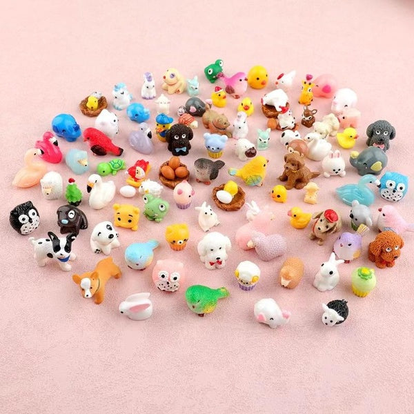 20pcs Animal Family Resin Flatback Cabochon Scrapbooking Craft Dollhouse Decoration DIY Accessories Matron Inn