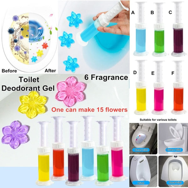 Gel déodorant pour toilettes Timbres de nettoyage pour cuvette de toilette Nettoyant pour gel Empêcher le calcaire Toilette propre parfum frais Jolie
