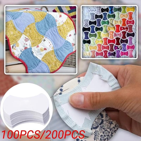 100pcs-200pcs Apple Core English Paper Piecing Templates Paper Quilting Templates Quilt Patchwork Template for Quilting, Sewing, and Craft Projects