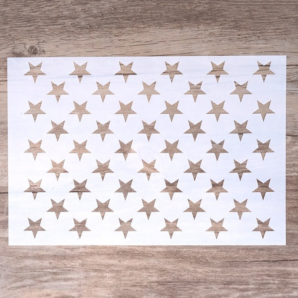 DIY Craft American Flag 50 Star Stencils for DIY Scrapbooking Stamping Album Crafts Decorative Paper Cards