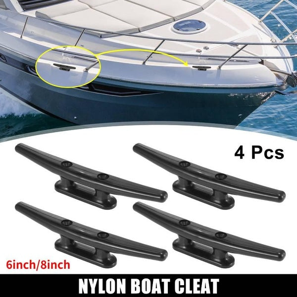 X AUTOHAUX 4pcs 6-8 Inches 152mm-200mm Boat Dock Nylon Cleats Kayak Canoe Cleats Mooring Accessories