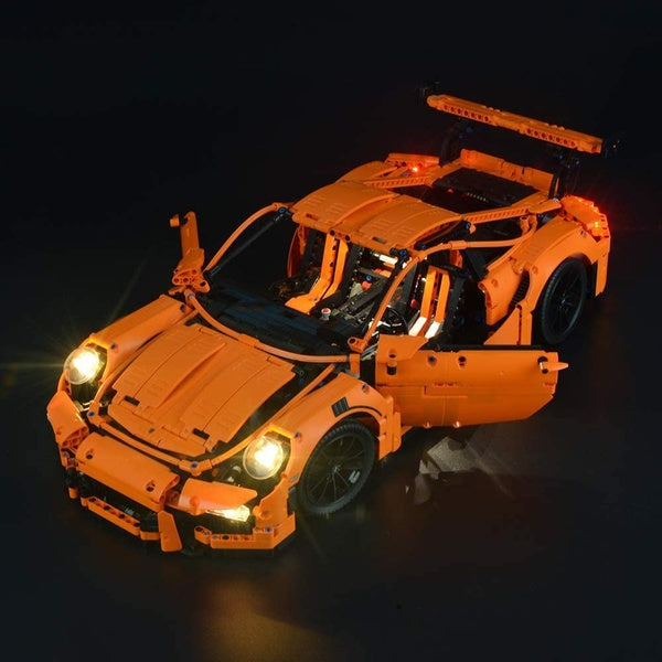 USB Light Kit for Lego Technic 911 GT3 RS Car 42056 Brick Building Blocks-(Not Included Lego Model)
