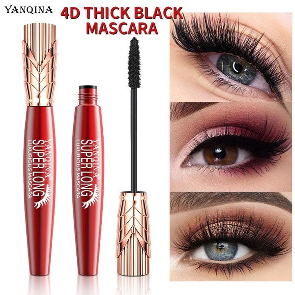 1PCS Lasting Natural 4D Curling Thick Long Eyelash Quick Dry Non-blooming Mascara Women Charm Professional Eye Makeup