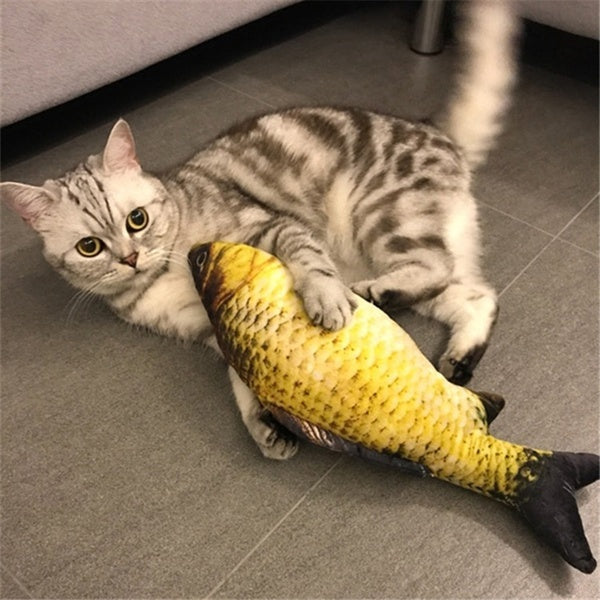 Catnip Cat Toys Fish For Cat Fish Pet Toys Plush Stuffed Fish Shape Pet Toys For Cat Supplies Scratch Dogs Pet Products