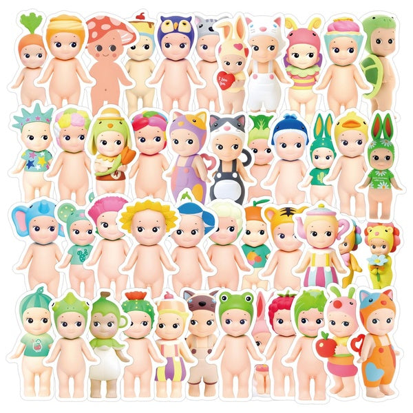 15-110PCS Sonny angle stickers cartoon Japanese manga cute angel doodle art aesthetic scrapbook water bottle laptop luggage DIY waterproof stickers