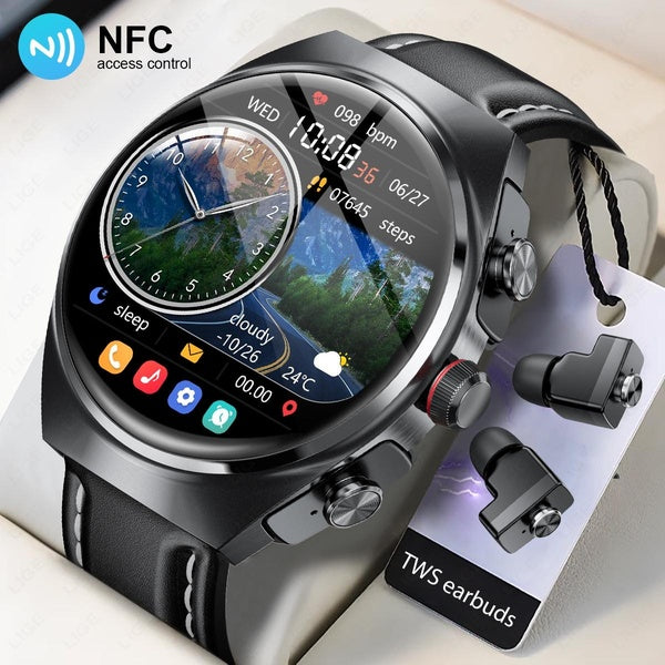 2024 nouvelles montres intelligentes hommes 360*360 écran HD fréquence cardiaque appel Bluetooth IP67 étanche NFC SmartWatch pour Huawei Xiaomi Relóg