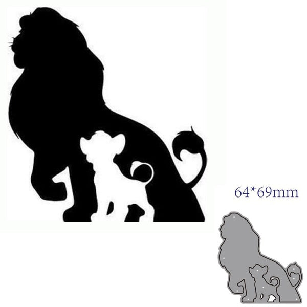 Animal Lion Decoration Metal Cutting Dies Stencil Scrapbooking DIY Album Paper Card Embossing Decor Craft Mold