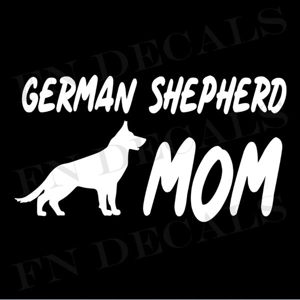 2PCS Details about German Shepherd Mom High Quality Vinyl Decal Dog Sticker for Cars Trucks Windows