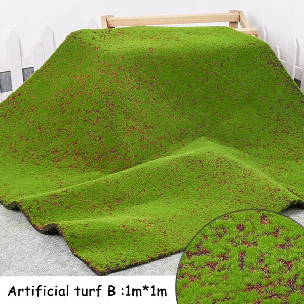 100*100cm Artificial Moss Mat Fake Grass Turf Lawn Plants Lichen for Home Garden Micro Landscape DIY Decoration