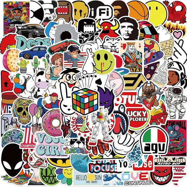 10-50-100pcs Not repeat stickers cool skateboard for DIY Luggage Laptop Skateboard Motorcycle Bicycle Sticker