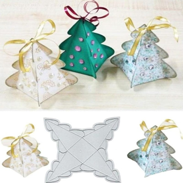 Triangular Gift Box Paper Art Metal Cutting Dies Craft Embossing Stamps for Card Making Decor Scrapbooking Stencil