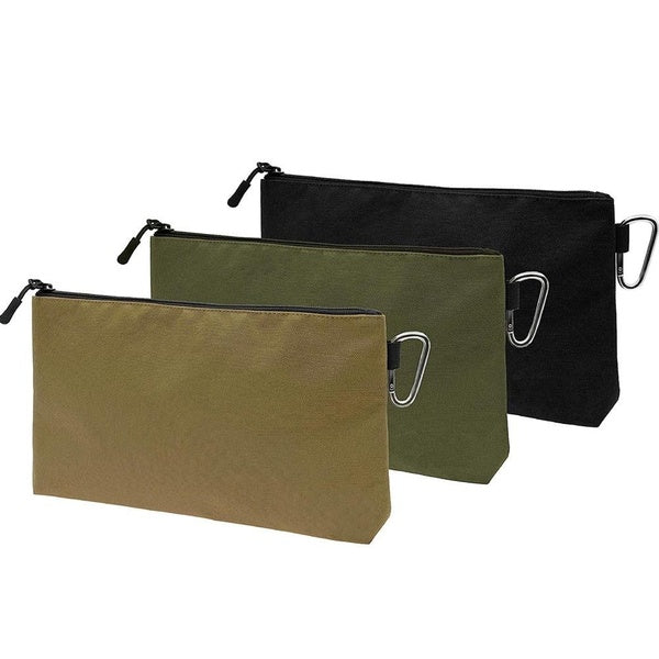 Premium Oxford Cloth Tool Pouch Zipper Bag, Small Tool Bag, Multipurpose Storage Pouch, Heavy Duty Flat Bottom Tool Bag with Zipper for Tools, Gadget