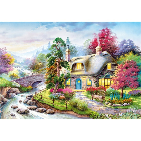 Landscape DIY 5D Diamond Painting by Number Kits Painting Cross Stitch Full Drill Crystal Rhinestone Embroidery Pictures Arts Craft for Home Wall Dec
