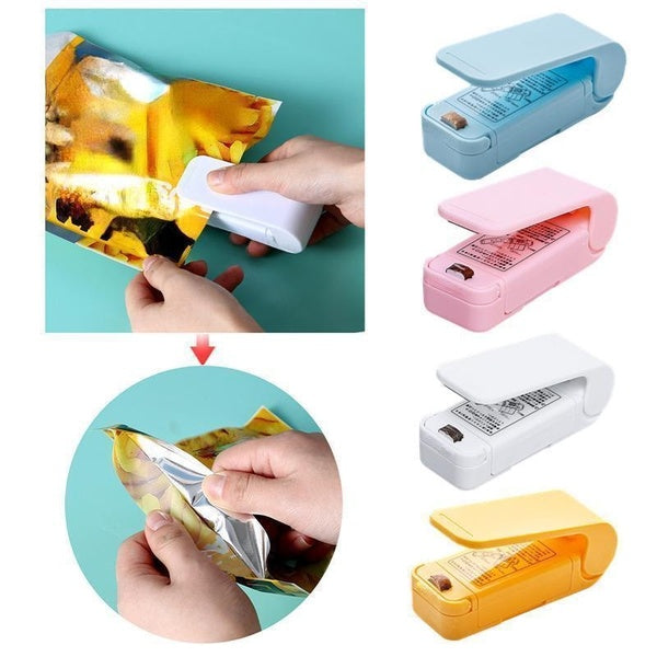 1Pc Mini Multi-function Sealer Plastic Bag Sealer Machine Storage Bags Sealing Machine Close Keeping Fresh Seal Food Snack Kitchen Tool