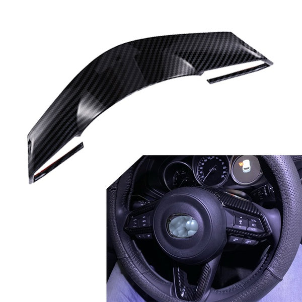 Car Steering Wheel Cover Trim Decoration Sticker For Mazda 2 Demio For Mazda 3 Mazda 6 CX-3 CX-5 CX5 CX-4 CX8 CX-9 Axela ATENZA 2017 2018 2019 2020 C