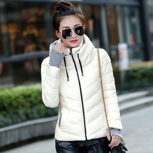2018 Winter Jacket Women Parka Thick Winter Outerwear Plus Size Down Coat Short Slim Design Cotton-padded Jackets and Coats