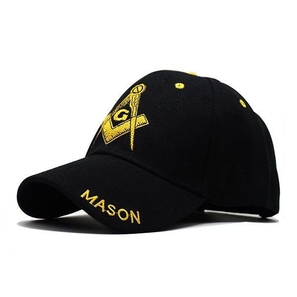FREEMASON EMBROIDERED ADJUSTABLE HAT mason masonic baseball cap MASONRY MASONRY GRAND LODGE SQUARE COMPASSES HAT CAP