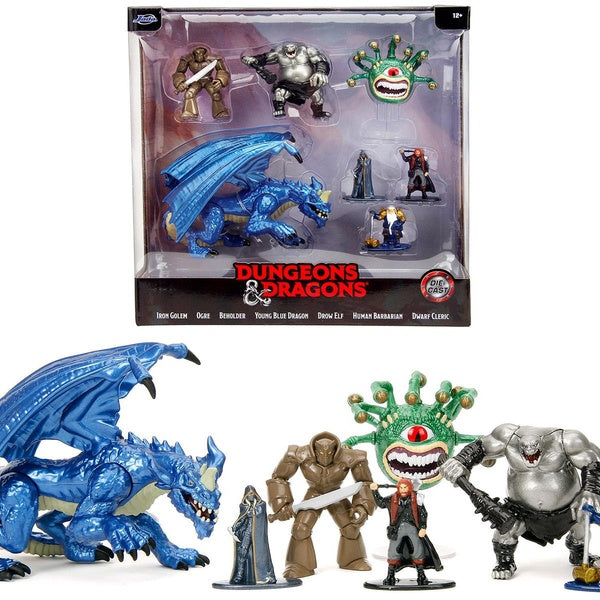 Dungeons and Dragons Set of 7 Diecast Figures by Jada Matron Inn