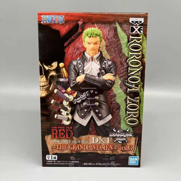 banpresto ONE PIECE FILM RED DXF Roronoa Zoro 6.5″inch BANDAI THE GRANDLINE MEN Figure Anime cartoon gift toys collection