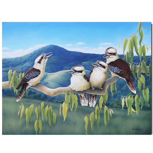 5D diy diamond embroidery Kookaburras birds full round drill painting Cross stitch