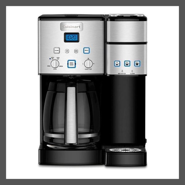 Open Box Cuisinart 100 oz Dual Coffee Maker Center 12 Cup Coffeemaker Brewer SS-15P1 Best