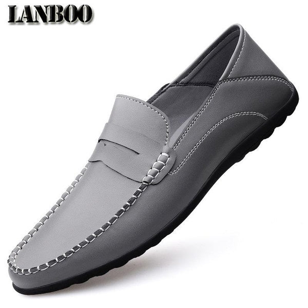 LANBOO Men Loafers Shoes Flats Slip on Male Shoes Driving Moccasins Homme Men Casual Shoes