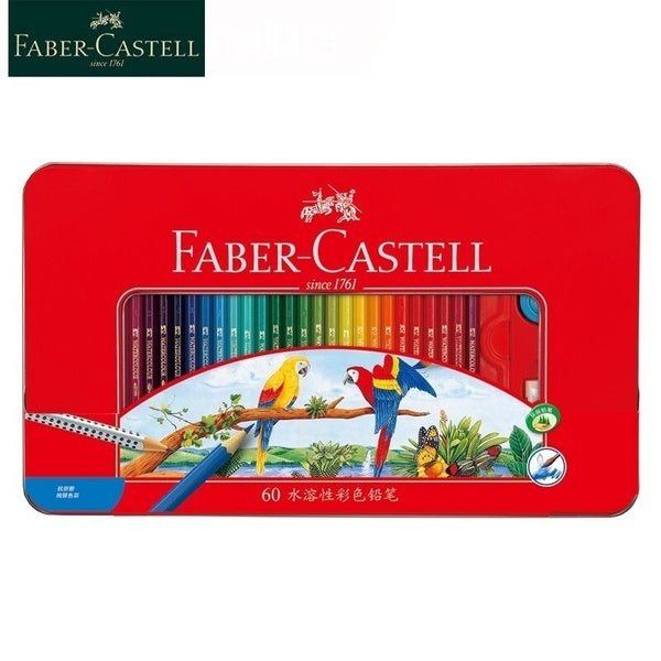Faber Castell 60 Colors Watercolour Colored Pencils Drawing Wooden Pencils Water Soluble Color Pencil for Art Painting Sketch Supplies