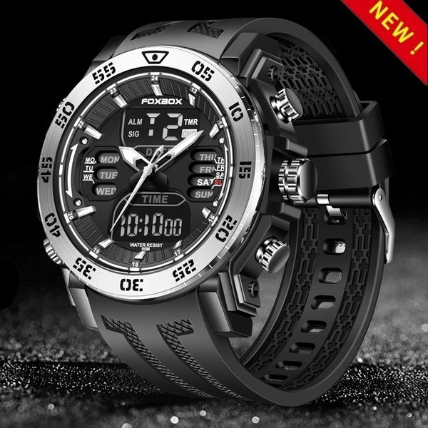 2022 LIGE Brand Foxbox Men Digital Watch Casual Sports Swimming Big Watches Fashion Electronic Wristwatch Reloj Hombre