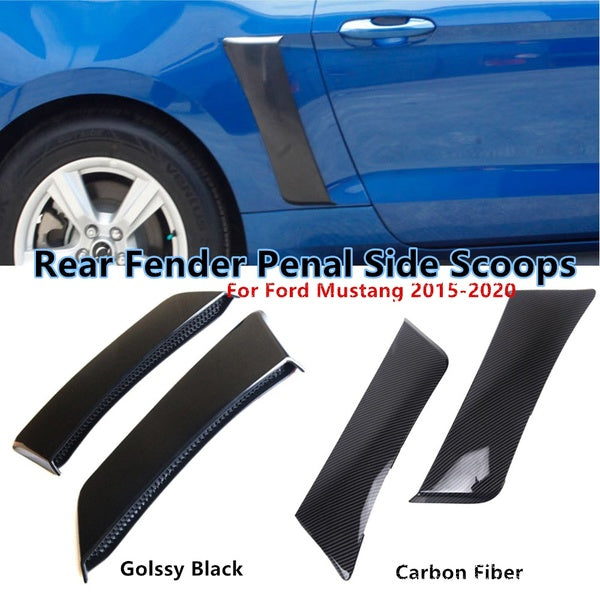 Évents latéraux d'évasement de panneau de garde-boue arrière pour le style 2015-2020 de Ford Mustang GT