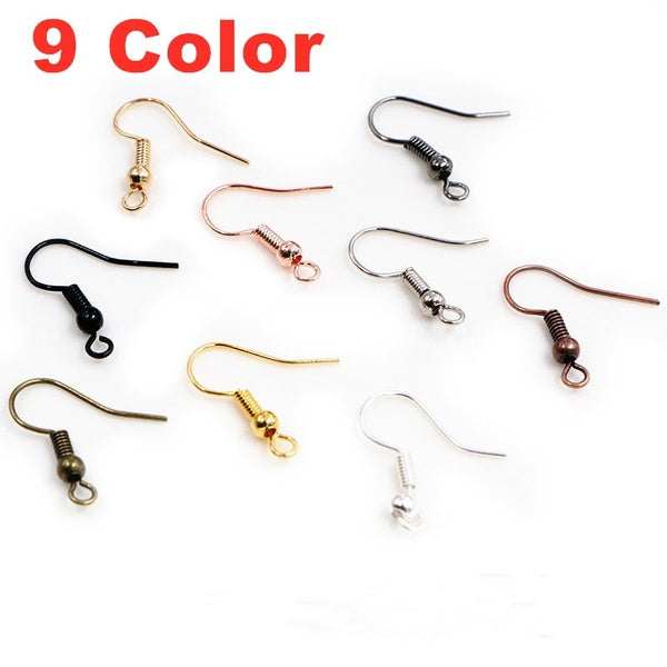50-100-200pcs-lot 20x17mm Earring Findings Ear Clasps Hooks Fittings DIY Jewelry Making Accessories Iron Hook Ear wire Jewelry Supplies Matron Inn