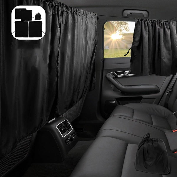 1set Car Privacy Curtains Set Universal Taxi Car Divider Curtain Blackout Curtains for Kids Baby Travel Camping Sleeping