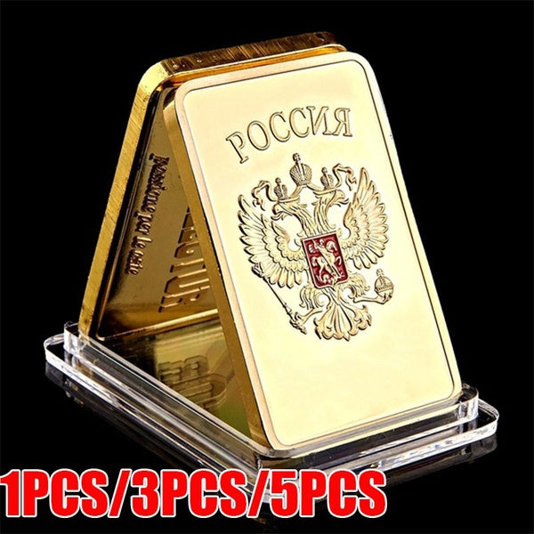 New Bar USSR National Emblem Gold Bar Soviet Commemorative Souvenir Coin Metal Decoration Gifts