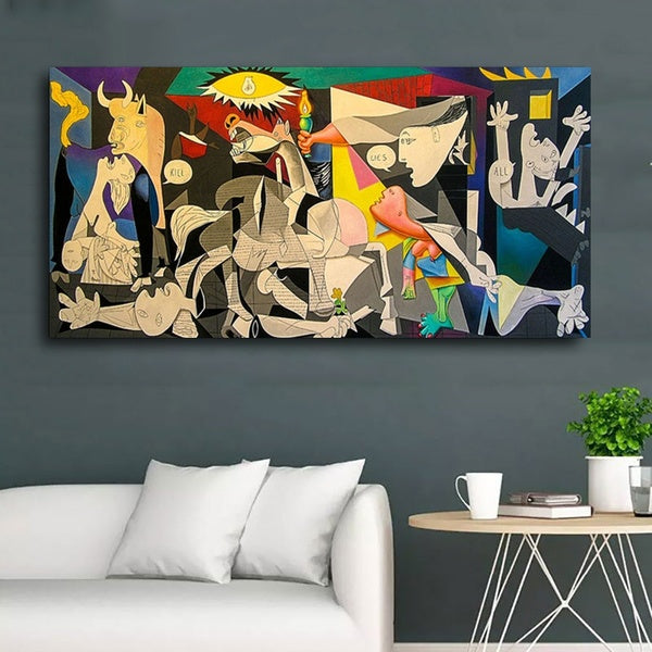 Picasso Guernica Canvas Paintings Famous Reproductions Wall Art Posters And Prints Pictures Home Wall Decor No Frame