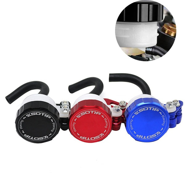 ZSDTRP CNC Aluminum Motorcycle Oil Cylinders Reservoir Front Brake Clutch Tank Fluid Cup for Honda Kawasaki Yamaha TMAX Suzuki