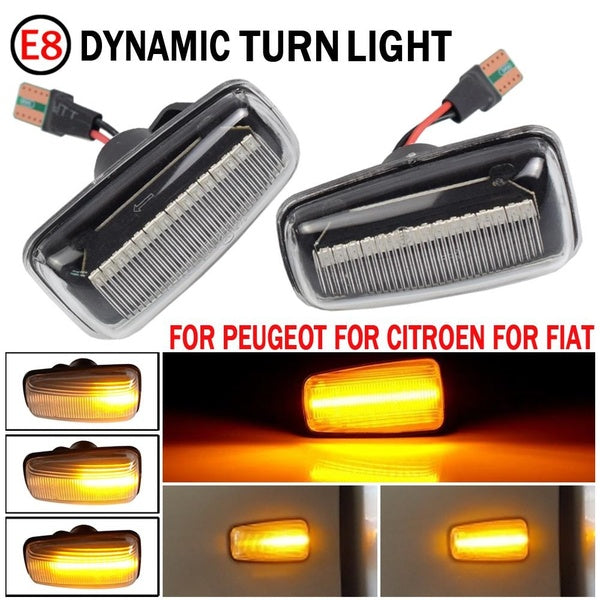 Dynamic LED Side Marker Light Signal Blinker for Citroen Berlingo Jumpy Saxo Xantia Xm ZX Peugeot 106 306 406 806 EXPERT PARTNER