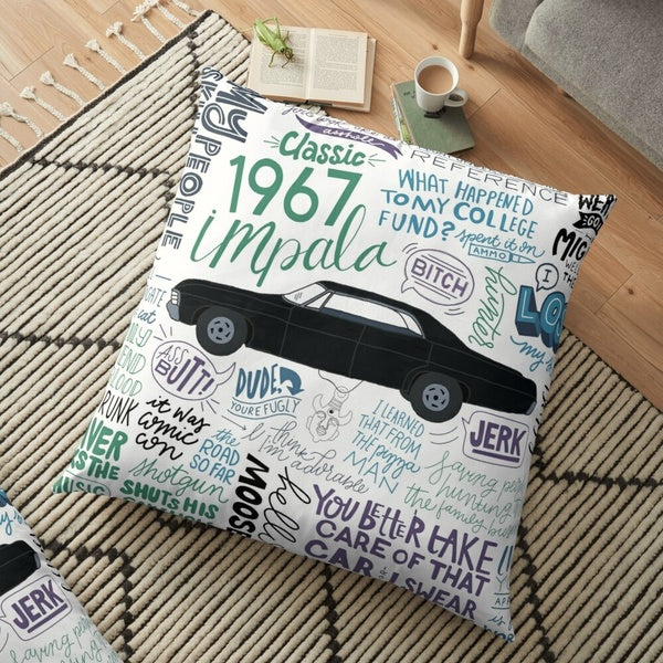Supernatural Pillow Case Fashion Square Cushion Car Sofa Home Office Decor