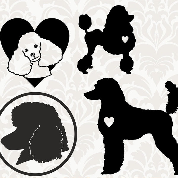 2Pack Poodle Dog Labrador Vinyl Sticker Decal