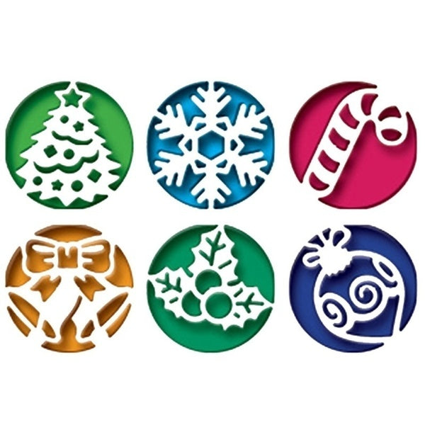6Pcs-Lot Christmas Circle Metal Cutting Die Card Making Scrapbooking Embossing Cuts Stencil Craft Dies