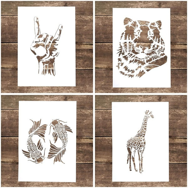 A4 Size DIY Craft Layering Tiger Fish Stencil For Wall Painting Scrapbooking Stamping Stamp Album Decorative Embossing Paper Card stencilstemplate st