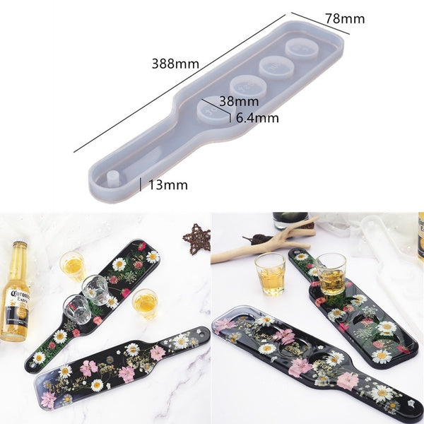 Crystal Resin Accessories Tray Resin Mold Wine Cup Decanter Molds Silicone Moulds for DIY Epoxy Resin Serving Tray Making