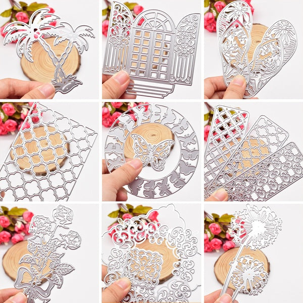 Flowers Lace Frame Cutting Dies Metal Die Cuts Stencil Mold For DIY Scrapbooking Birthday Card Paper Embossing Craft