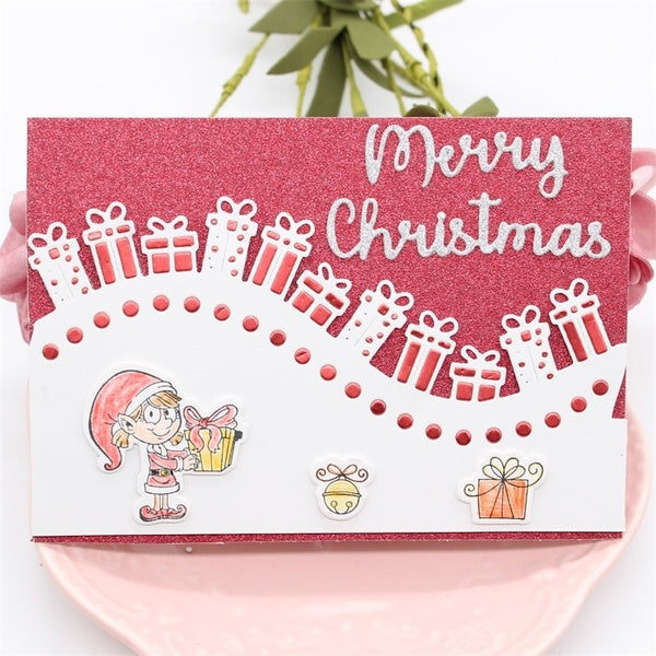DIY Christmas Gifts Border Metal Cutting Dies Stencils for Scrapbooking-photo Album Decorative Embossing DIY Paper Cards