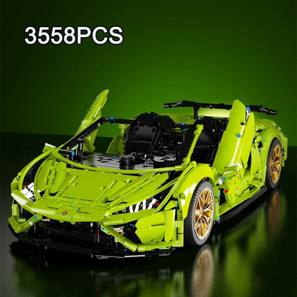 New 3558Pcs Roadster Super Sport Car Model Building Block Brick Educational Assembly Toy Children Gift