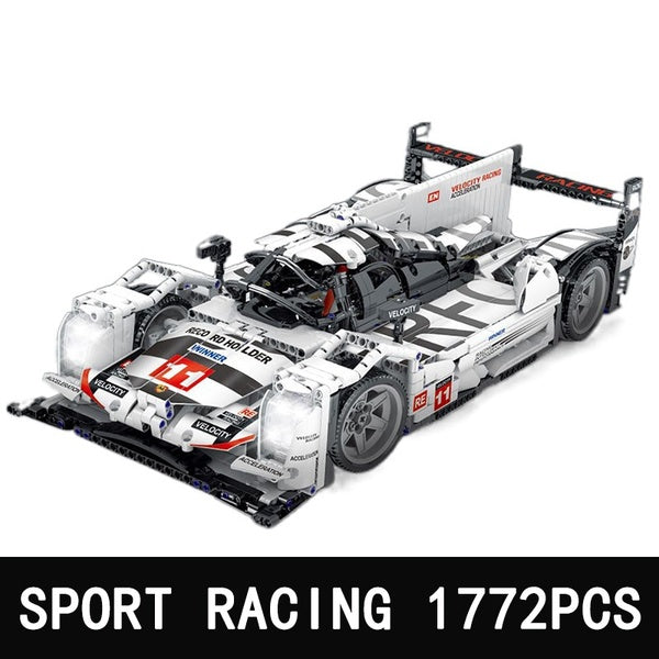 New 1772Pcs Sport Racing Car Model Building Block Brick Educational Toy Boy Gift