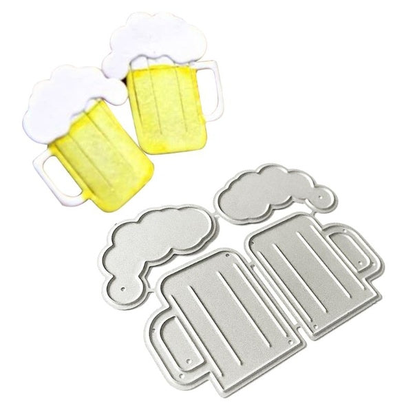DIY Beer Jug Metal Cutting Dies Stencils for Scrapbooking-photo Album Stamps Decorative Embossing Crafts